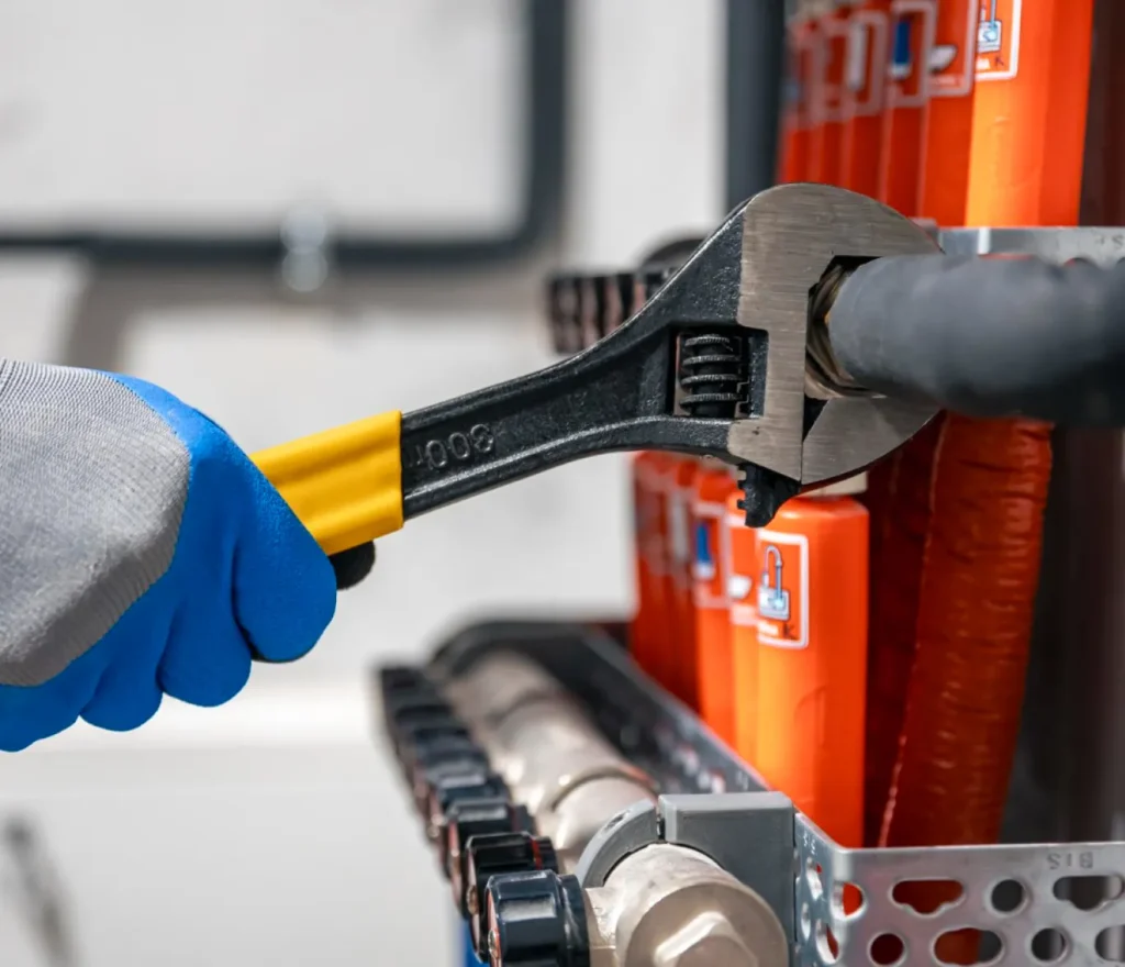 Expert preventative maintenance on facility pipes by Beeyond Facility Services' Commercial Cleaning team in Northern Virginia (NOVA Hub).
