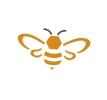 Honeybee icon representing the Hive Efficiency standard of Beeyond Facility Services' Commercial Cleaning.